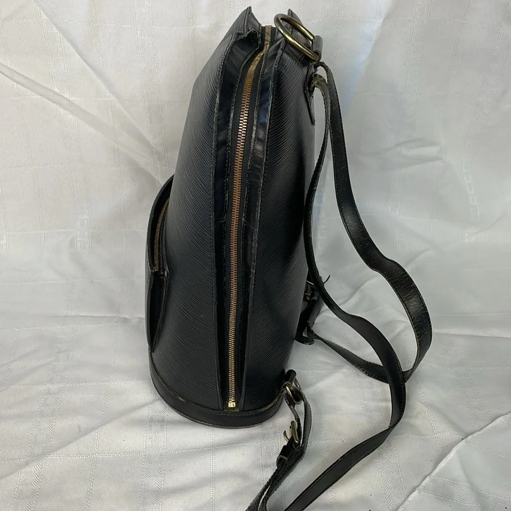 Louis Vuitton Epi Leather Large Gobelins Backpack Black Noir Travel School